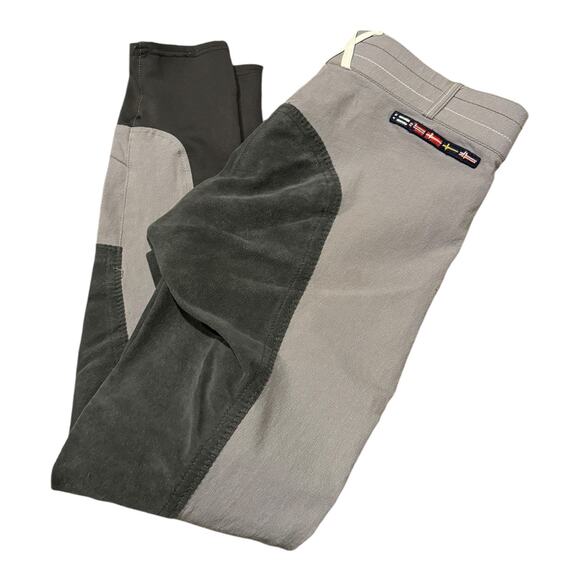 Goode Rider blue denim with white print & Horze gray breeches bundle size 28 R - Picture 10 of 16